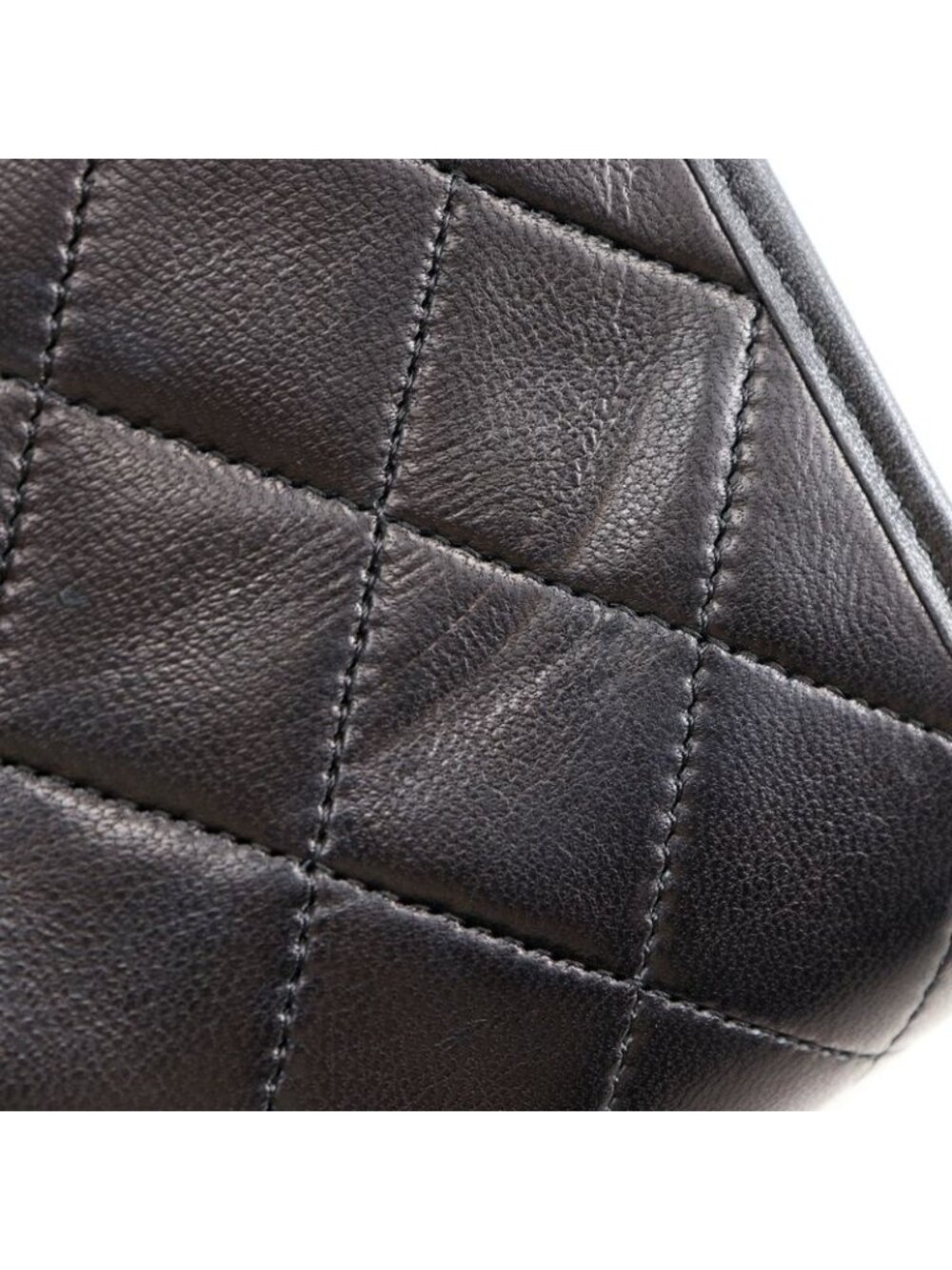 Chanel Quilted Mini Chain Shoulder Lambskin Black Bag - Picture 10 of 11